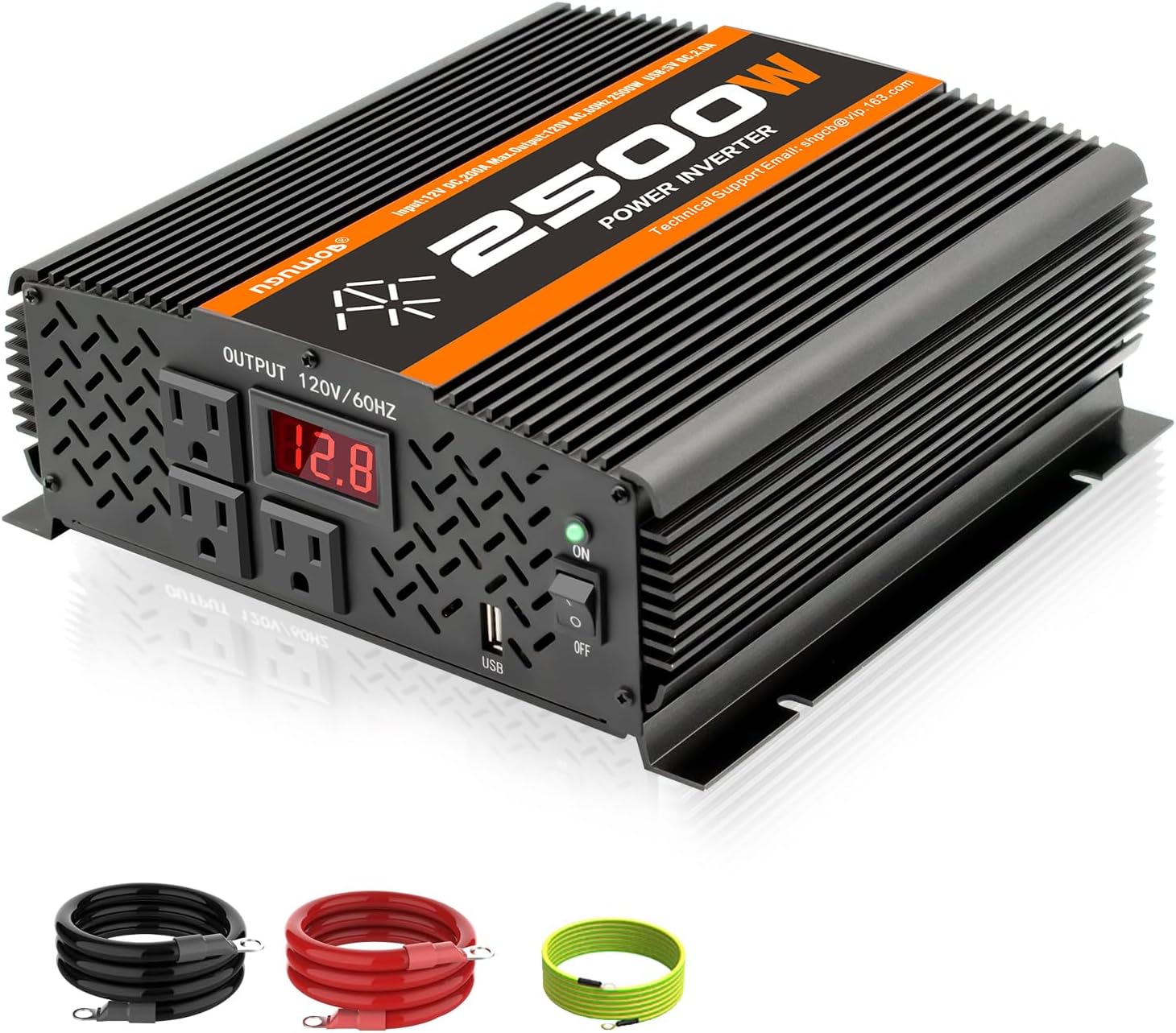 TVNIKD 2500 watt 12 Volt to 110 Volt Inverter