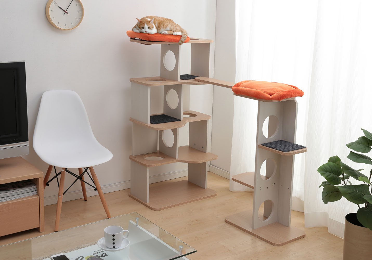 Amazon | アイリスオーヤマ キャットタワー インテリアキャットランド