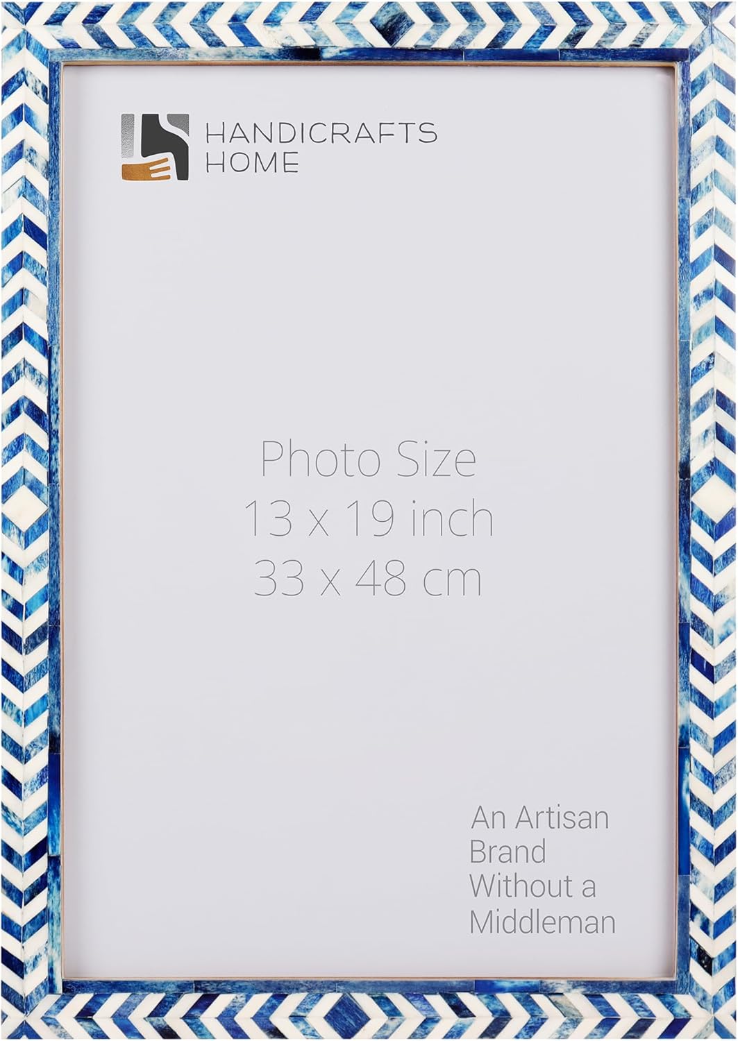 Handicrafts Home 13x19 Photo Picture Frames Handmade Art Wall Hanging Nursery Guest Living Room Wall Decor Gifts, Taj Blue