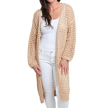 トップス FRONT WAVE CROCHET LIKE KNIT CARDIGAN Amazon.com: Elsie & Zoey Crochet Cardigans for Women - Enya