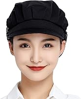 Vista 2 de 1pc4pcs Chef Hats-Kitchen Baker Cooking Hair Nets Food Service Caps para adultos