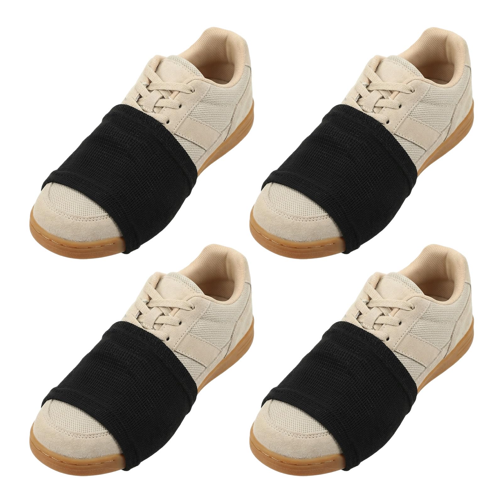 Wanmu 2 Pairs Dance Socks Over Shoes, Unisex Anti-Slip Dance Shoe Covers Over Sneaker, Ballet Equipment Accessories for Women Ballet Dancers Turns & Spins on Smooth Floors - 2