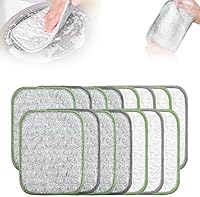 Vista 1 de Paño de limpieza multiusos de alambre para lavar platos, paño de limpieza de doble cara mejorado 2025, paño de acero inoxidable plateado e hilo