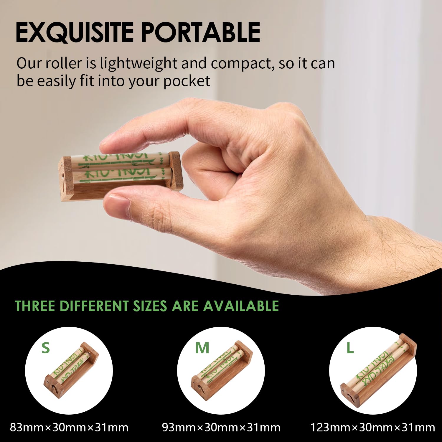 Amazon.com: Cigarette Rolling Machine and Metal Rolling Tray, Natural  Rolling Papers Machine, Bamboo Cigarette Roller for 79mm Size Width Roll  Papers, Gift for Men : Health & Household