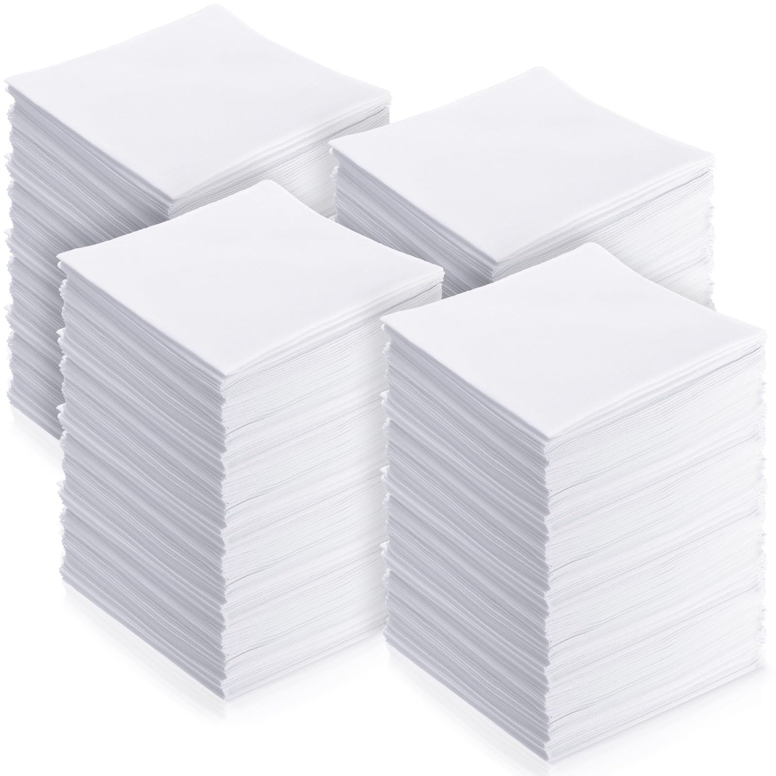 Leinuosen Cotton White Handkerchiefs Bulk for Men, 8.3"