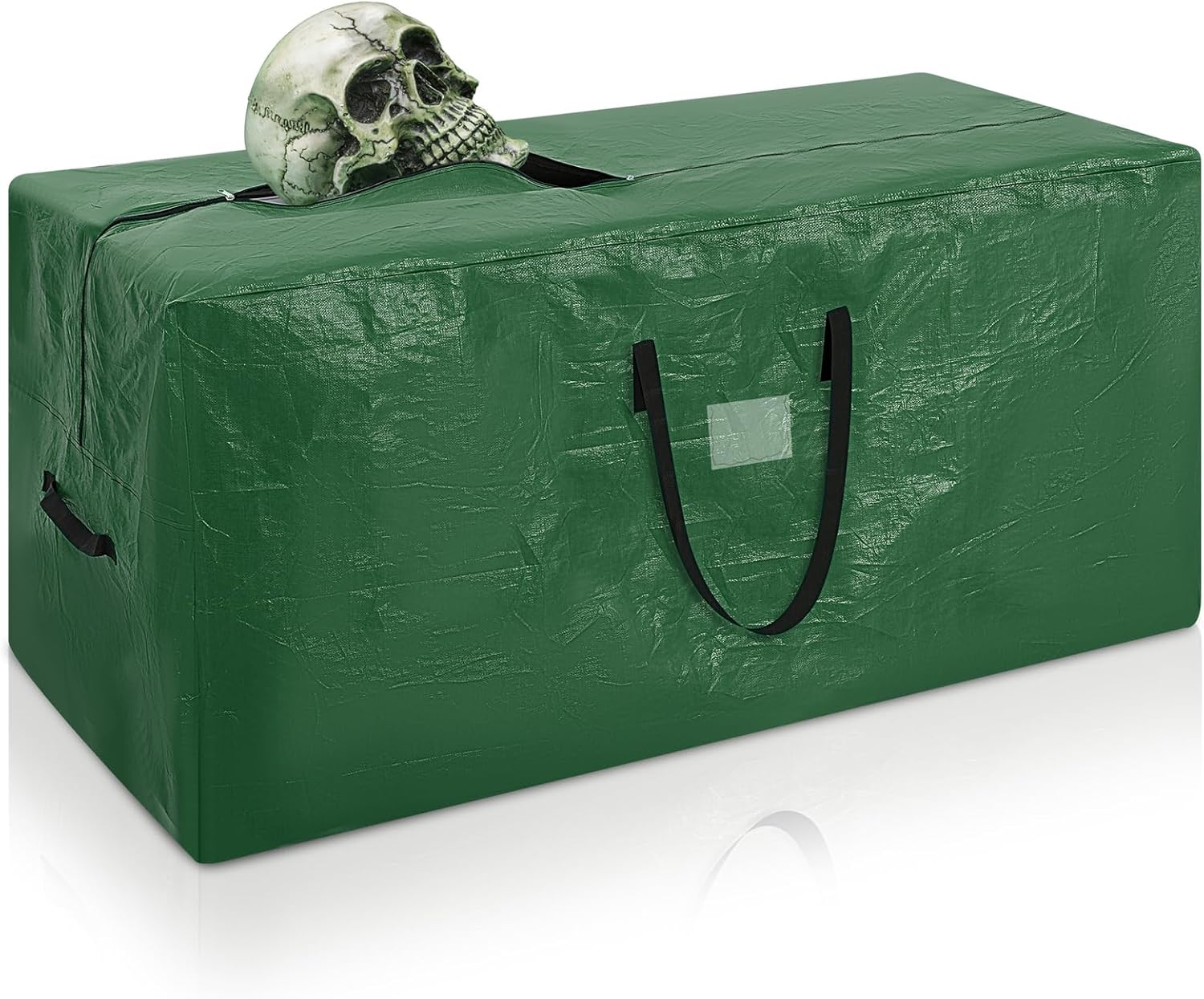 Cozypower Christmas 12ft Skeleton Storage Bag Fit up to 12ft Skeleton Christmas Tree Storage Bag Heavy Duty Extra Large Container with Durable Handles and Dual Zipper Totes 65 x 30 x 30 Inch(Red)