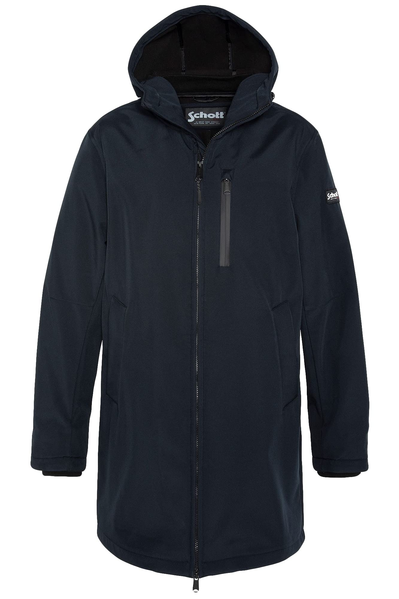 Schott NYC Unisex Kalvin Langer Reißverschluss mit Kapuze von Schott