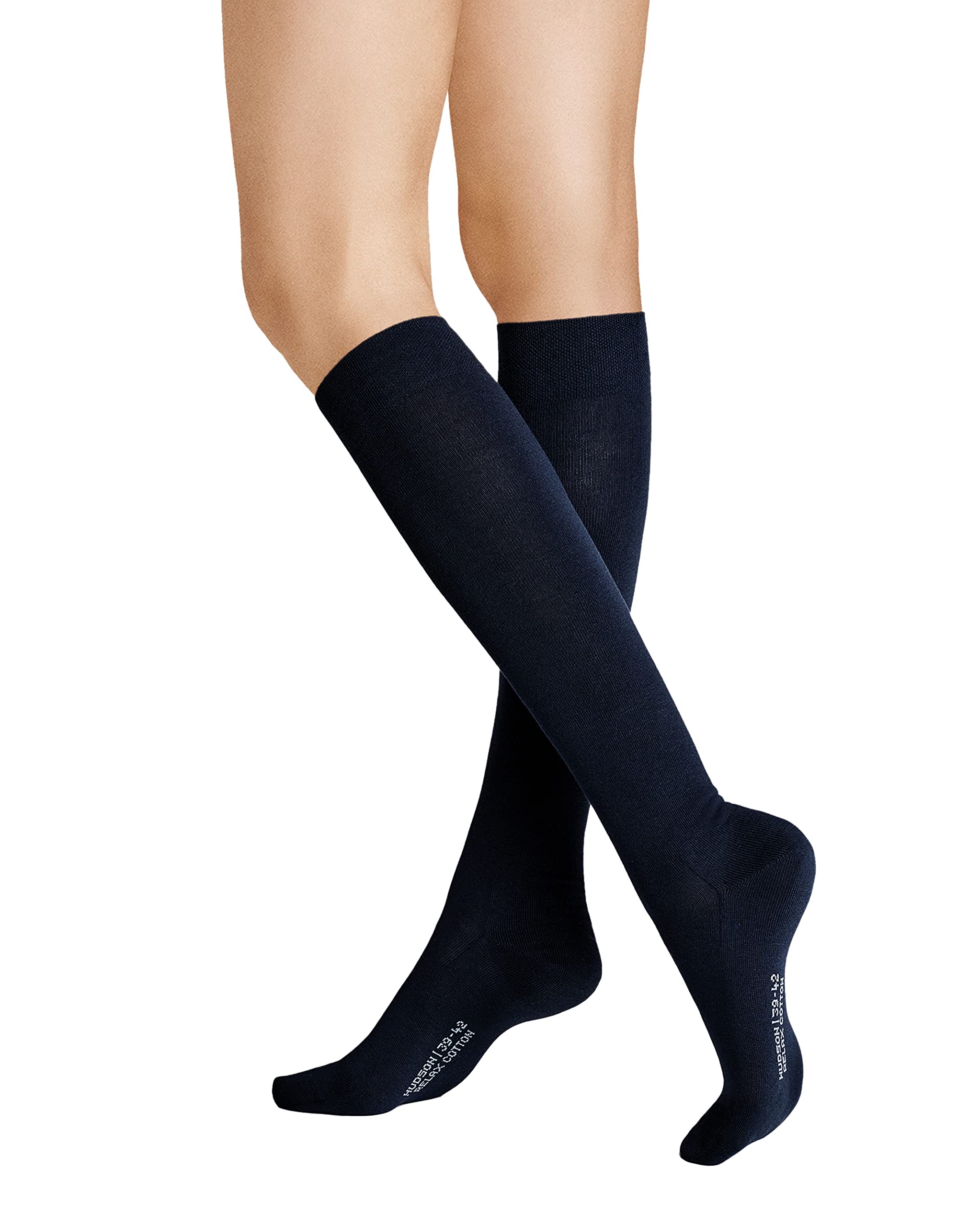 Unbekannt Women's Relax Cotton Ksd Knitted Knee Socks, navy, 39-42