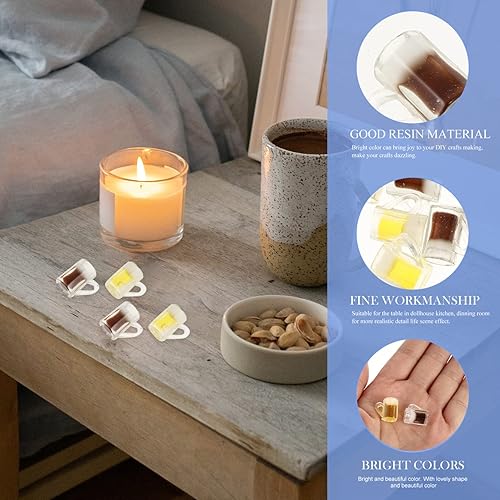 Miniatura 6 de 120 piezas de botella de cerveza de resina, casa de muñecas, modelos de cerveza DIY, casa de muñecas artesanal, miniaturas, decoración de cerveza,