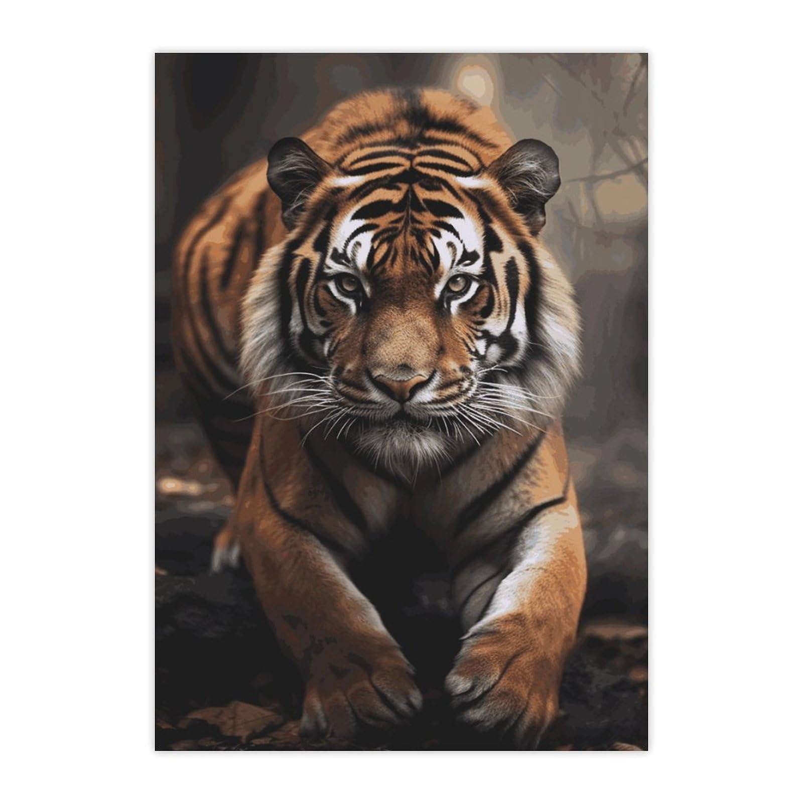Autocollants tigre animaux sauvages mignons imperméables pour gourde et PC