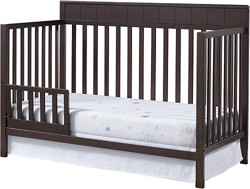 Miniatura 7 de Oxford Baby Logan - Kit de conversión de riel protector de cuna a cama infantil, gris paloma, certificado GreenGuard Gold