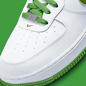 Nike Air Force 1 '07 Low White/Chlorophyll Green Candy Apple Size