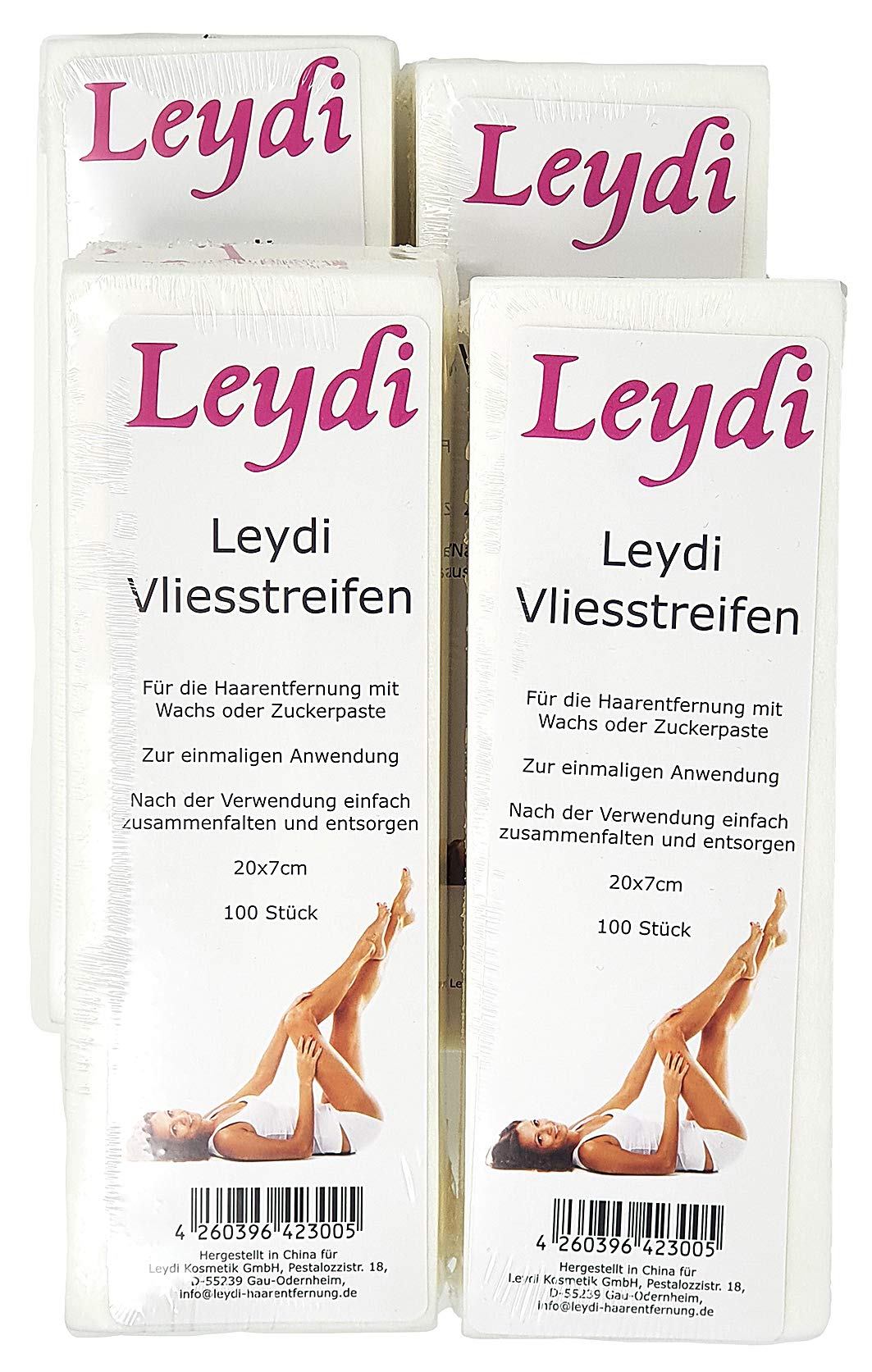 SPARANGEBOT: 800 Leydi Vliesstreifen - für die Haarentfernung mit Warmwachs und Zuckerpaste