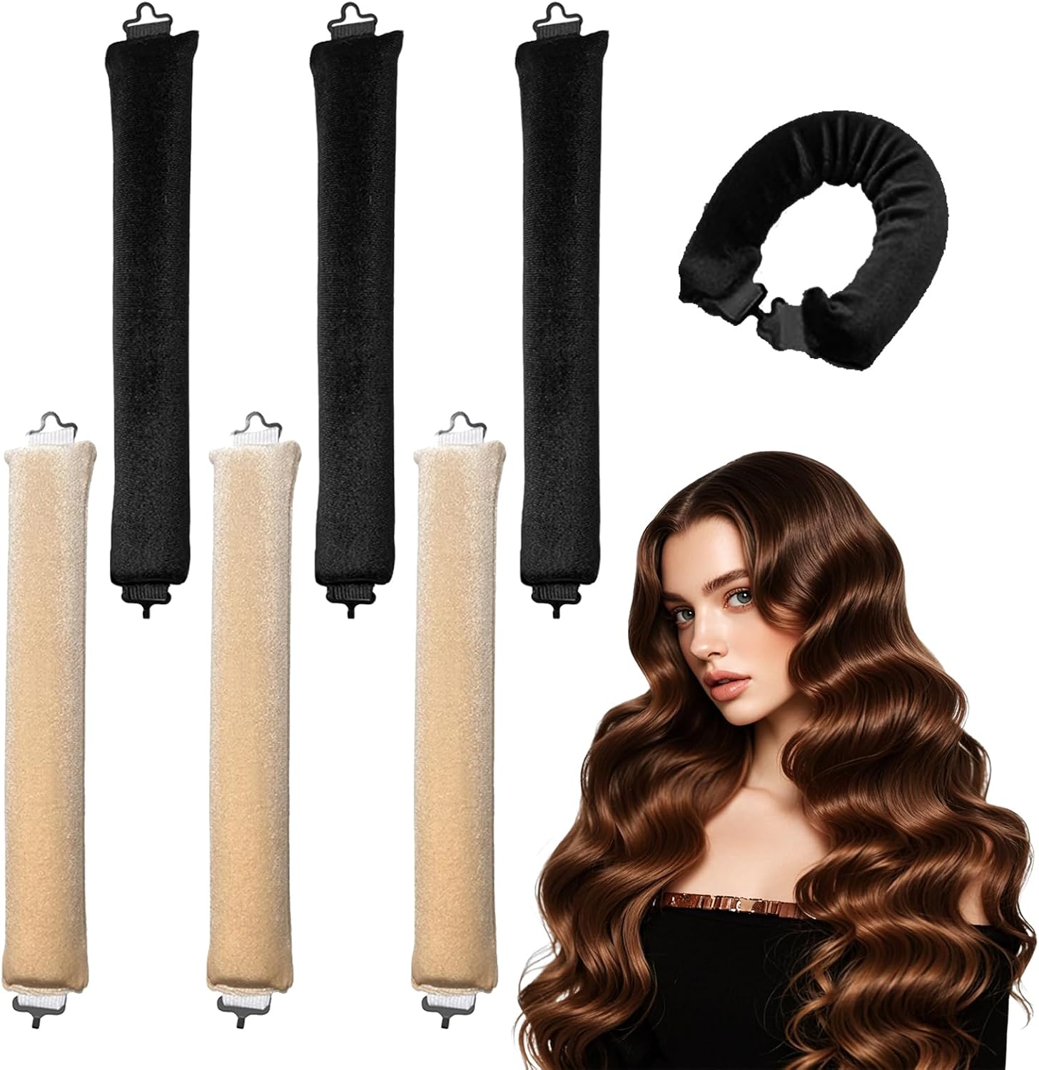 6 sztuk lokówki do włosów bez ciepła narzędzia do stylizacji włosów DIY
