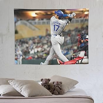 Amazon.co.jp: 大谷翔平 (60) タペストリー 絵画 ポスター 写真