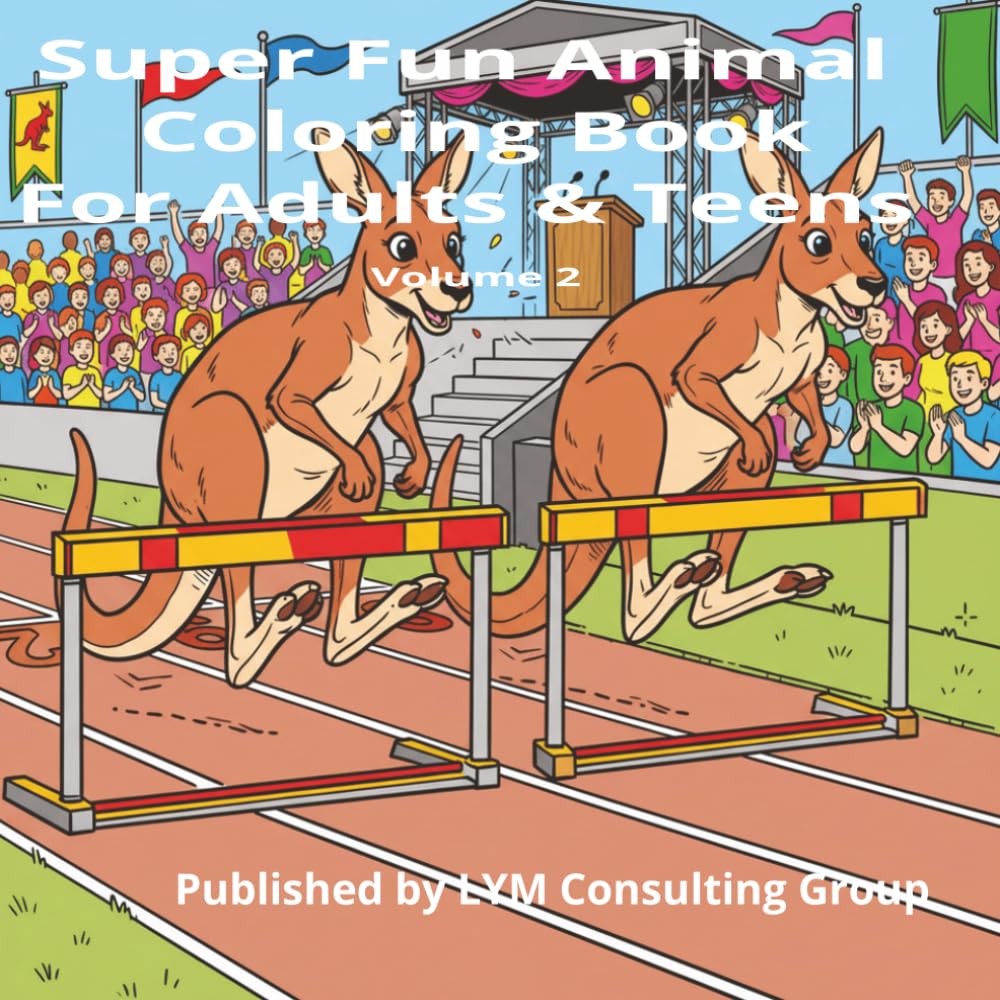 Super Fun Animal Coloring Book For Adults & Teens: Volume 2
