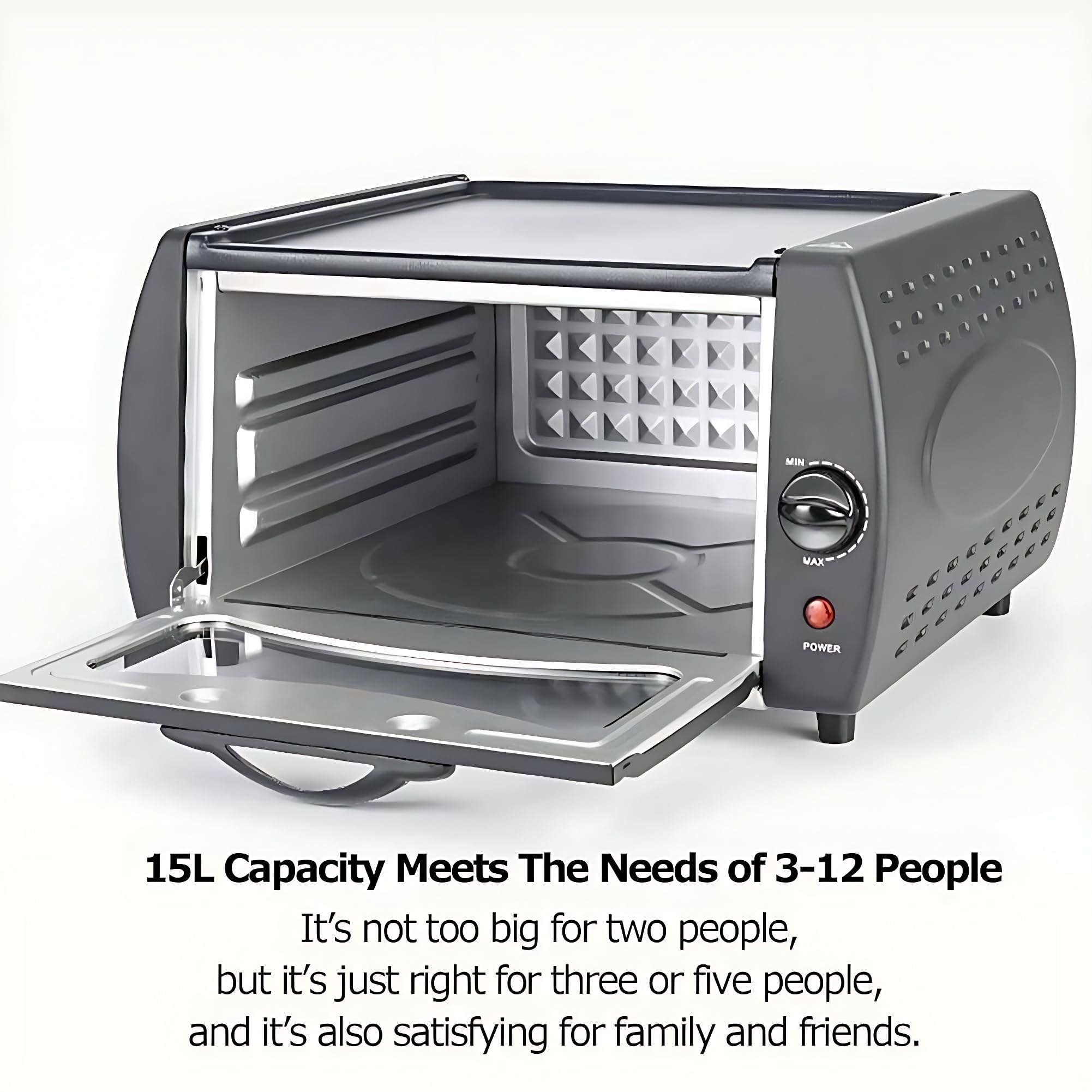 Elektryczny mini piec do pizzy i płaskiego chleba do użytku domowego i na wynos – zawiera aluminiową płytę górną i szklaną pokrywkę, idealny do Chapati, Roti, Naan i innych
