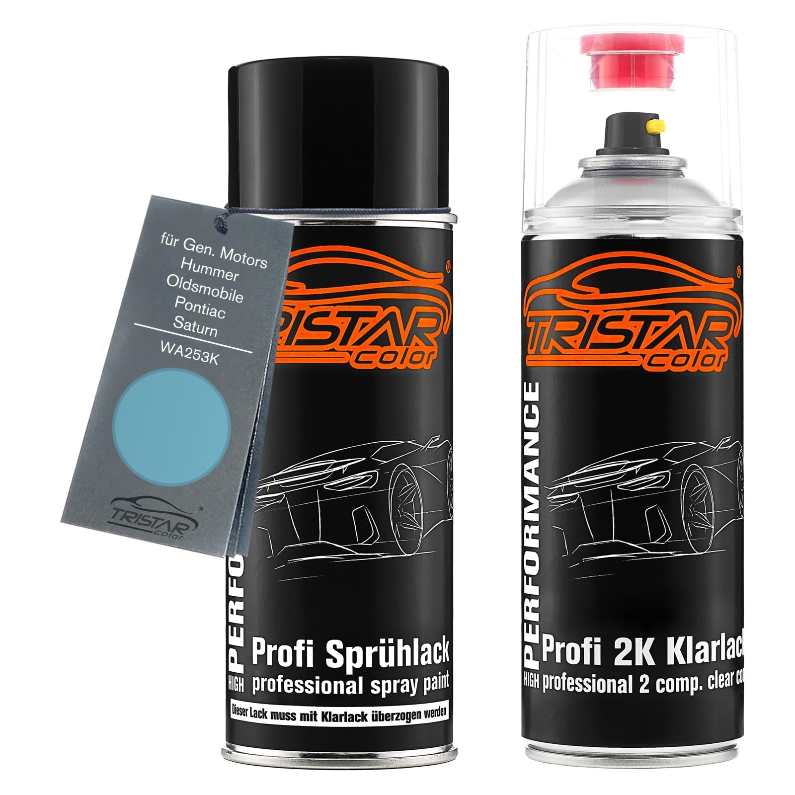 TRISTARcolor Lakier samochodowy w sprayu do Hummer WA253K Marina Metal. +2K