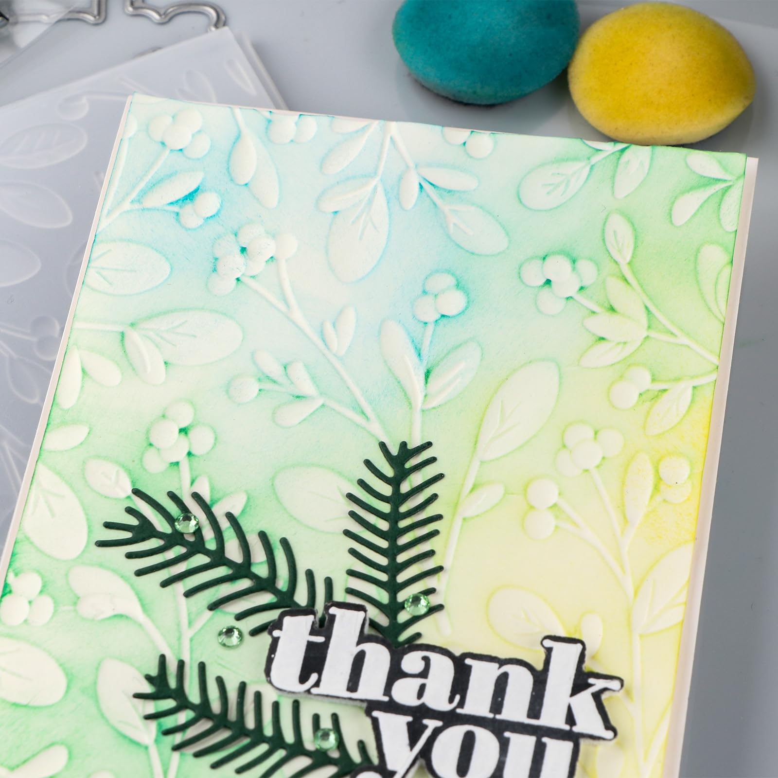 Classeur De Gaufrage 3D Briartw - Feuille Plastique Transparent Pour Scrapbooking, Cartes Et Loisirs Créatifs | Texture Profonde 16x11,5 Cm