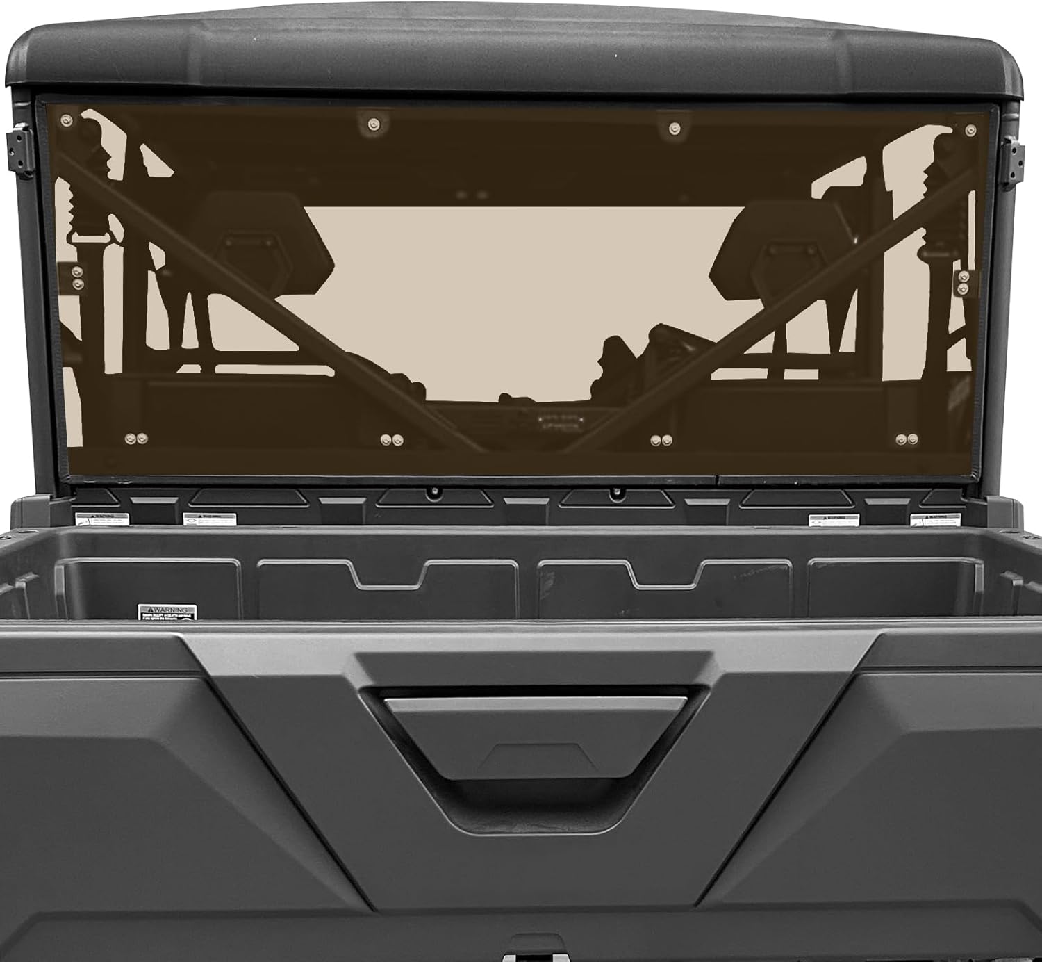 StarknightMT UFORCE 1000 Rear Windshield Compatible with CFMOTO UFORCE 1000 2019-2026 &1000XL 2022-2025, UV-proof Thicken Poly Tinted Back Window Accessories Parts (Not for U10 PRO)