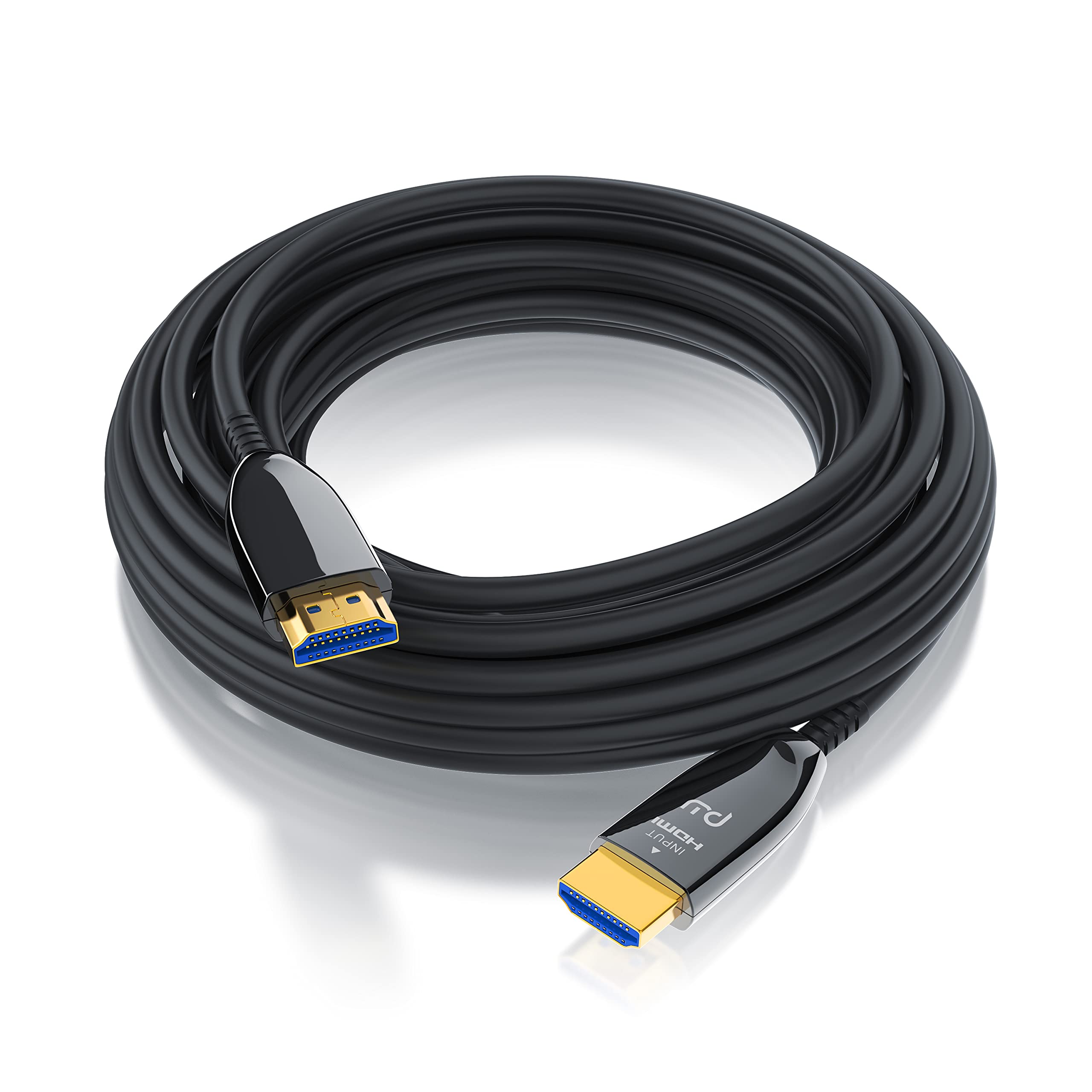 CSL - HDMI Kabel 2.1 Glasfaser - 8K 120Hz – 4k 240Hz - 10m optisches Kabel – HDR10+ - 3D eARC CEC – HDCP 2.3 - HDMI Kabel Ultra High Speed - vergoldete Kontakte – Glasfaserkabel Aluminiumstecker