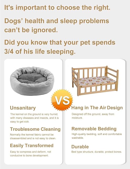 Foto 6 de 7 de Cama Perro Cama Elevada Extragrande, Mediana y Pequeña para Perros