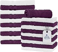 Vista 134 de DAN RIVER Paquete de 6 toallas de mano de alta calidad (16 x 28 pulgadas), 100% algodón, ultra suaves, ligeras, altamente absorbentes, para baño