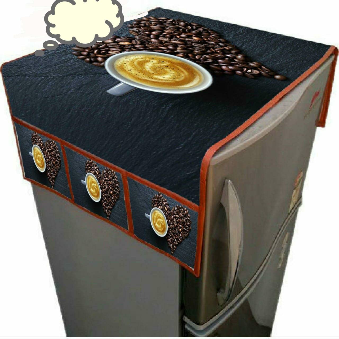 YOUTHFUL THREADS Jute and PVC Plastic Digital Printed Fridge Top Cover (23 X 40 Inch, Crystal Apple) (B09VTLT3T5) Amazon Price History, Amazon Price Tracker