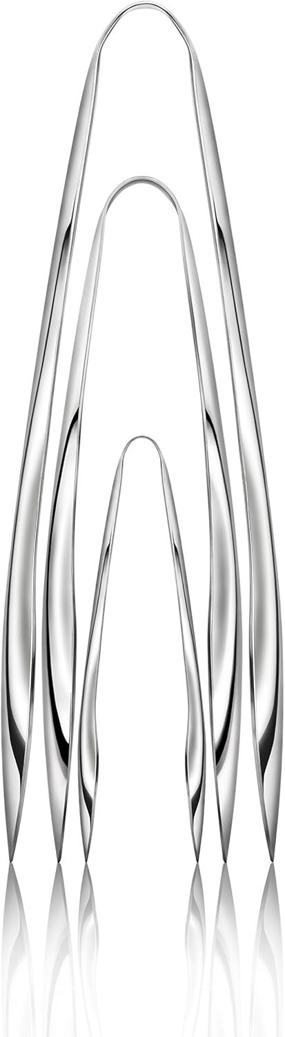 Artaste 43167 Rain 18/10 Stainless Steel Utility Tongs, Set of 3