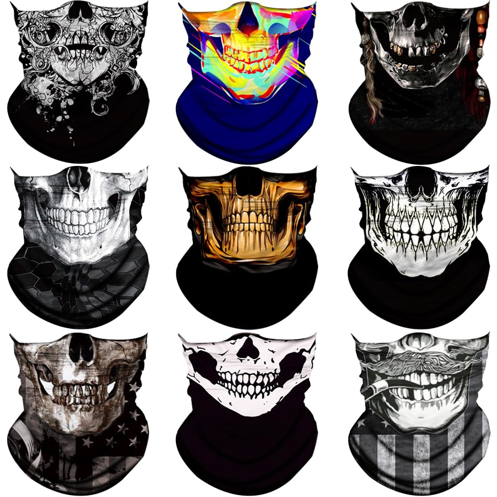 Neck Gaiter Mask,UV Protection Bandana Gator Face Cover Covering Mask,Tube Scarf,Neck Warmer Balaclava,Headband