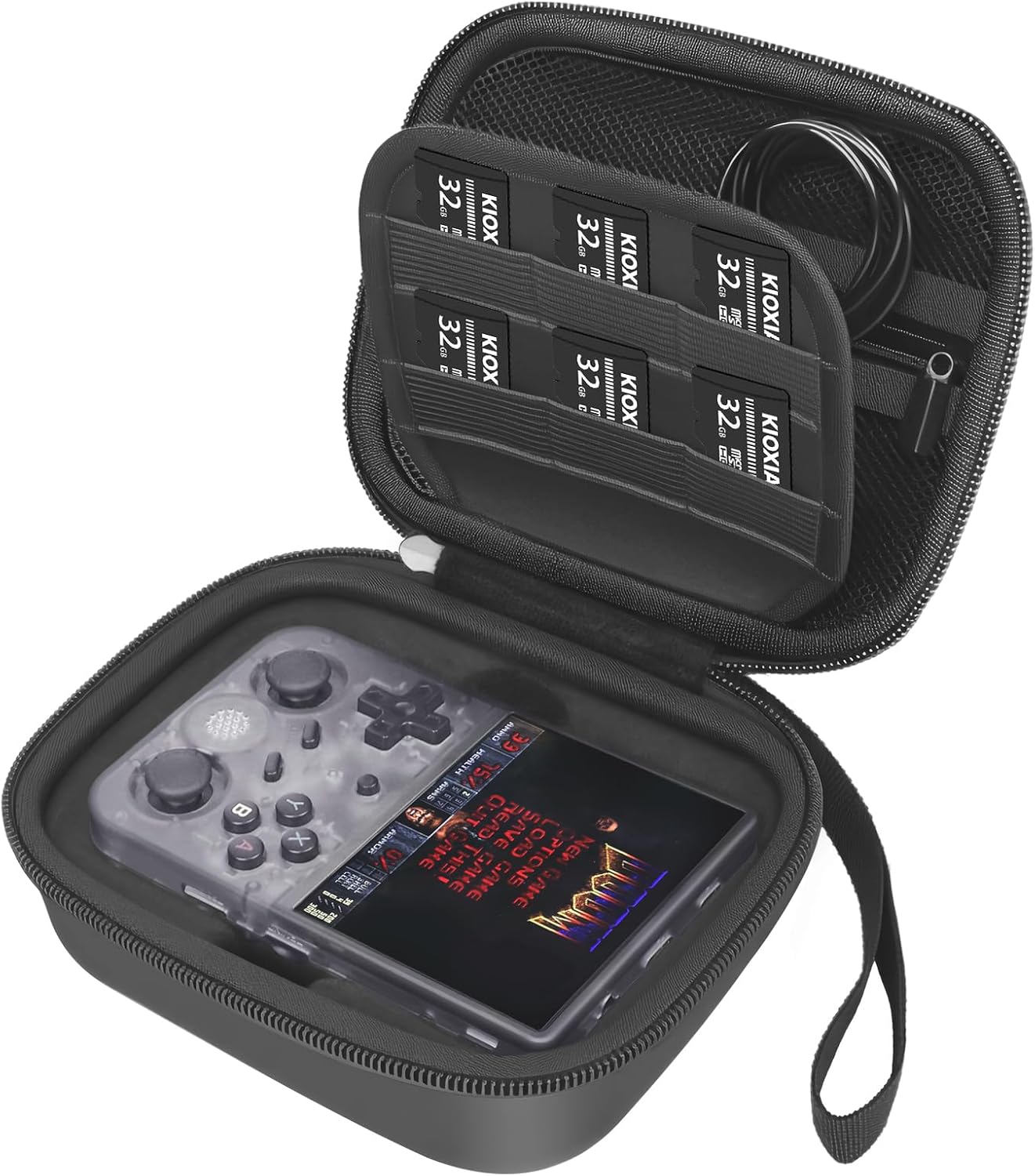 BliFulde Carrying Case for RG353V RG353VS Handheld Game Console, Custom-Insert Handheld Emulator Retro Game Holder Organizer, Portable Game Player