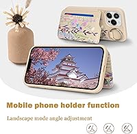 Vista 172 de Havaya Funda para iPhone 13 Pro Max y iPhone 12 Pro Max, cartera compatible con magsaf 2 en 1, desmontable magnética con tarjetero y ranura trasera