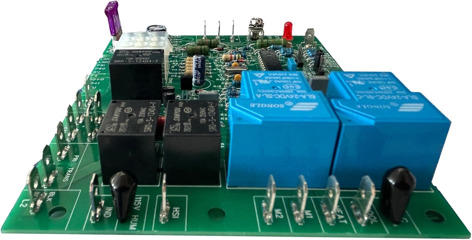 Furnace Control Board Replacement for ICM280 Good-man B1809906 B1809908 B1809910 B1809313– Fits UT-EC 1012-933D, Te-xas Instruments 41F-5, White-Rodgers 50T35-730 50T35-743
