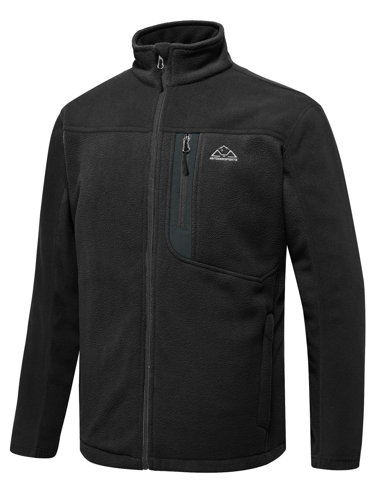 TBMPOY Men's Fleece Jackets Lightweight Full-Zip Fall Jacket Warm Winter Coats Outdoor Hiking with Pockets