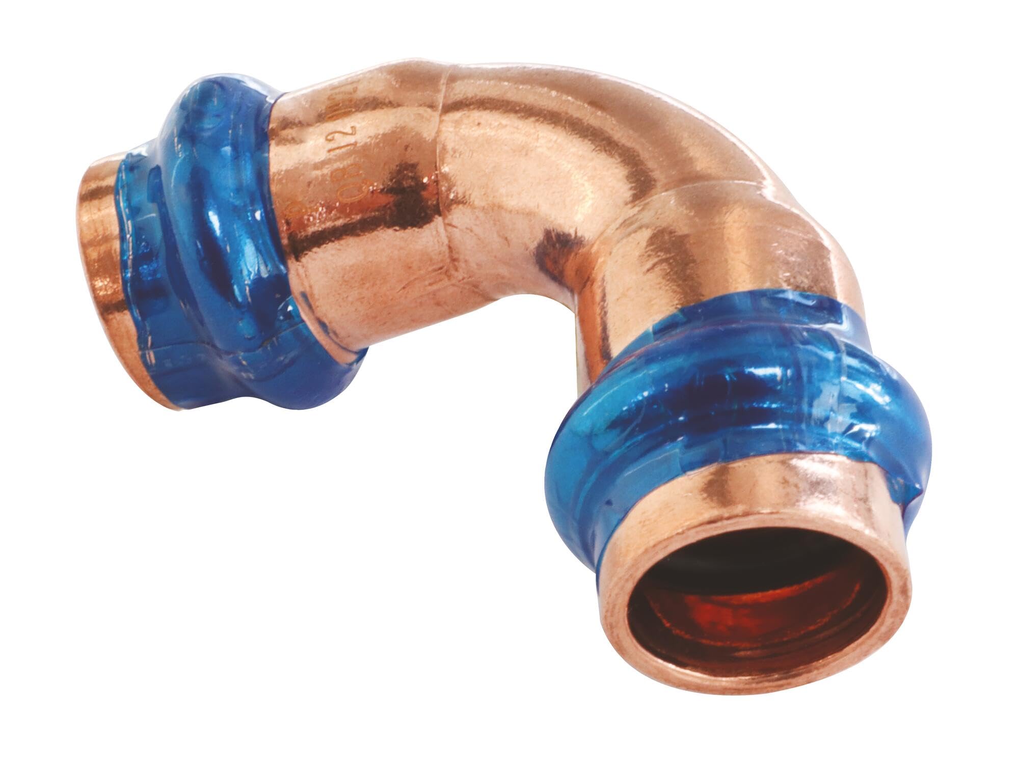 SOMATHERM FOR YOU, Courbe 90° en cuivre à sertir FF Ø16, raccord indémontable conforme EN1057, pression max 16 bars, température max 95°C, témoin de sertissage, joint EPDM