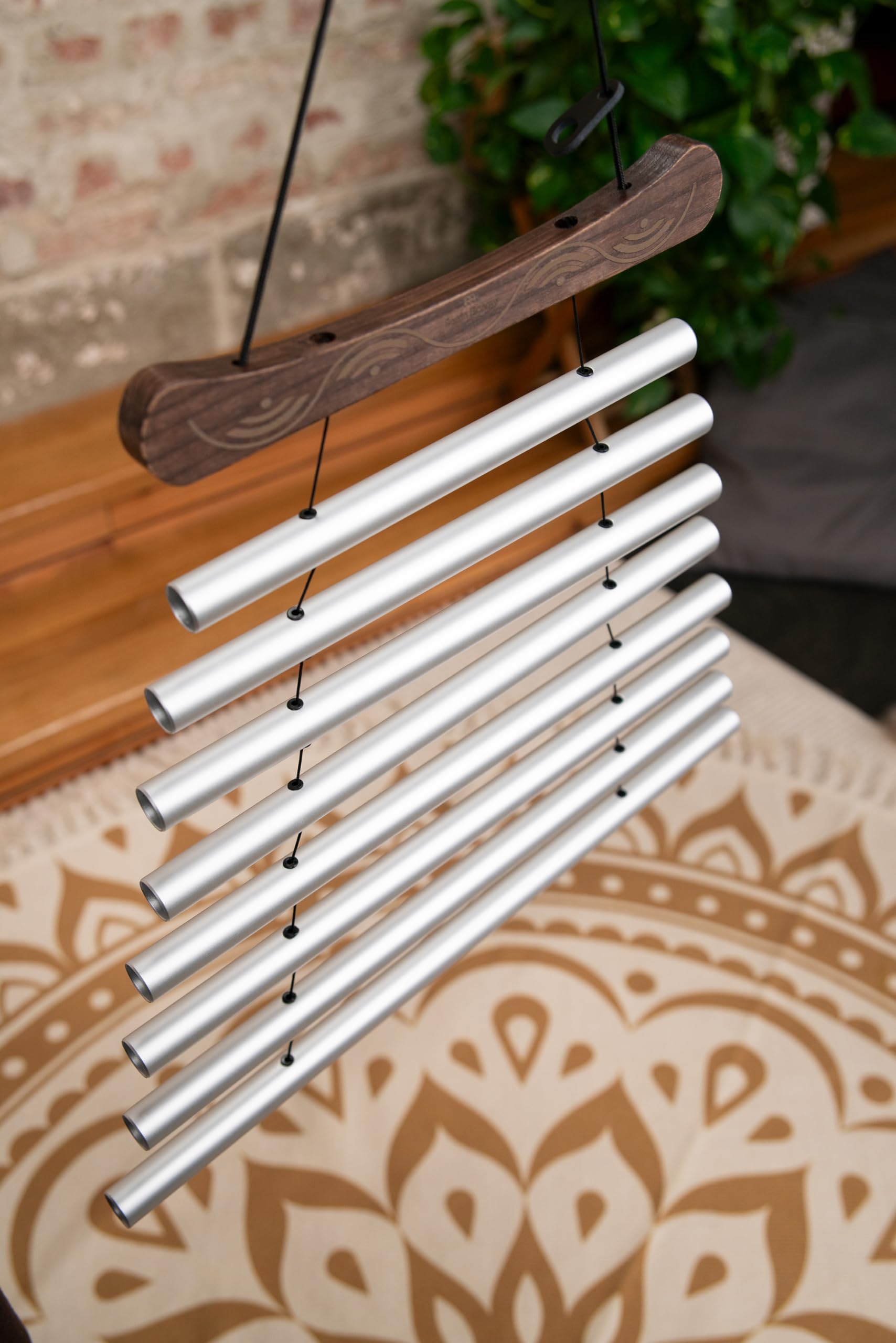 Sonic Energy Meditation Flow Chime – 8 Töne Klangspiel, Cis Moll, 432 Hz – Für Meditation und Therapie – Inkl. Tasche und Schlägel (MFC8CSHMIS)