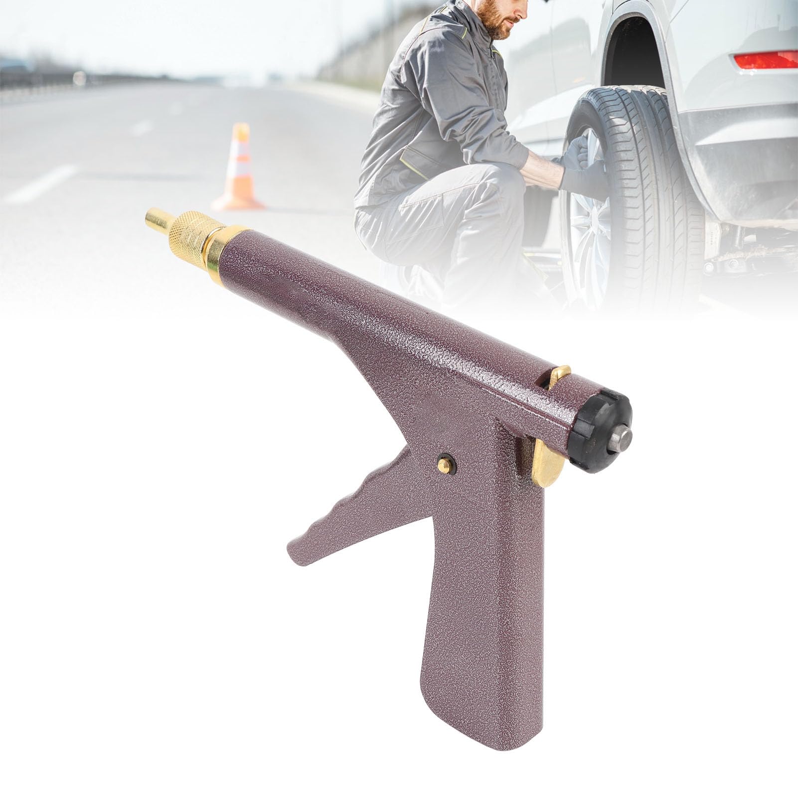 Reifenreparaturset, 32-teiliges Tubeless-Reifenstopfen-Reparaturwerkzeug mit Auslösegriff und Gummistopfen, für Auto, Motorrad, ATV, Wohnmobil, Dirtbike und UTV