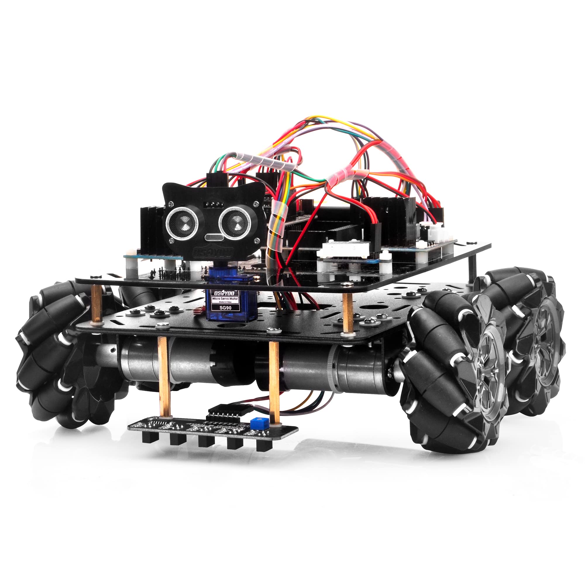 Buy OSOYOO Omni-directinal Mecanum Wheels Robot Car Kit for Arduino ...