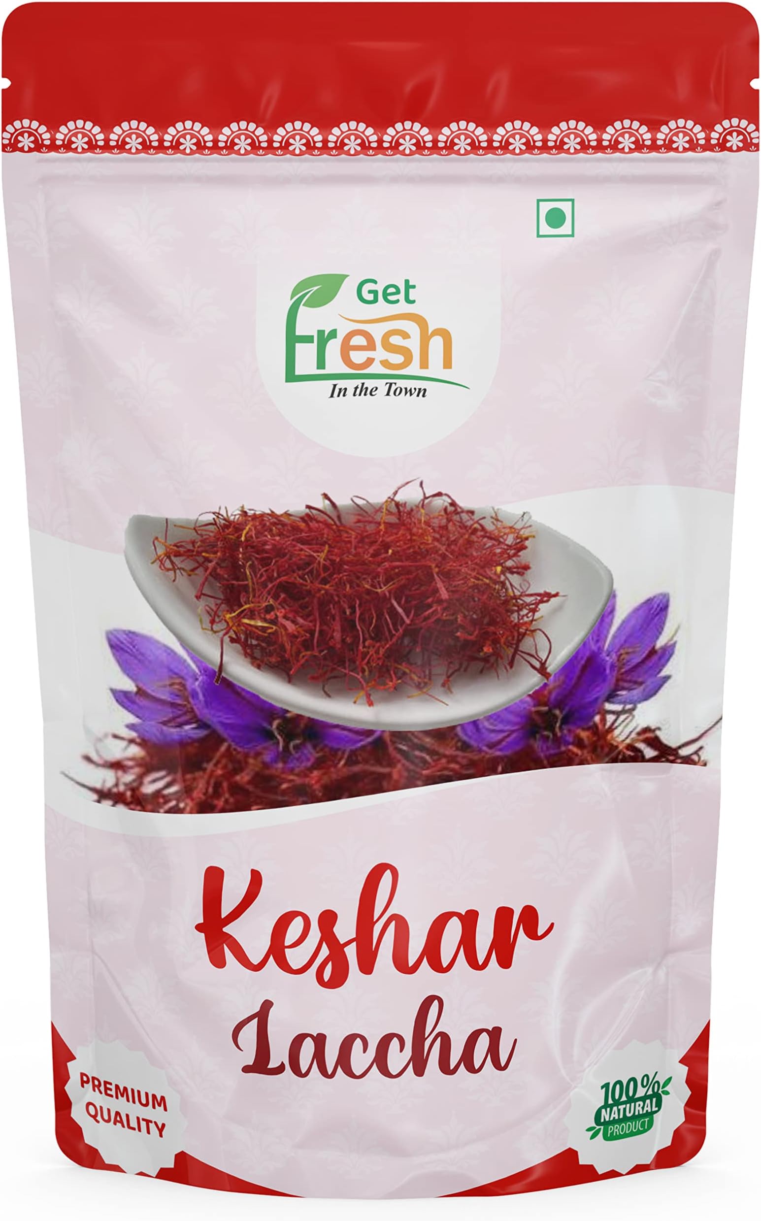 Get Fresh Sweet Kesar Lachha Sali Supari Packet Fresh Natural Mouth Freshener Mukhwas (Pack of 250 gram)