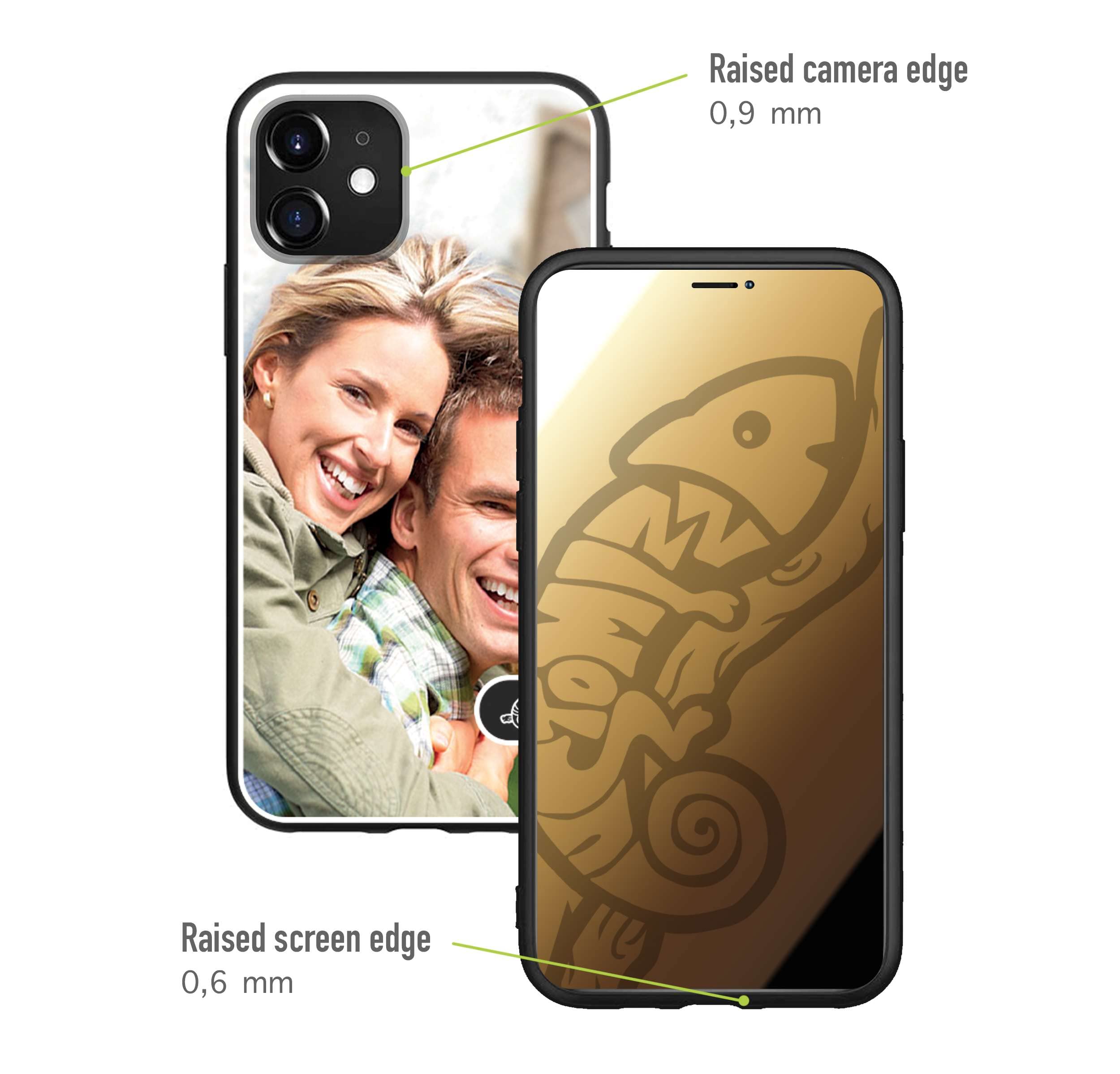 Custodia cover nera morbida in tpu compatibile per iPhone 15 personalizzata con foto immagine scritta a piacere