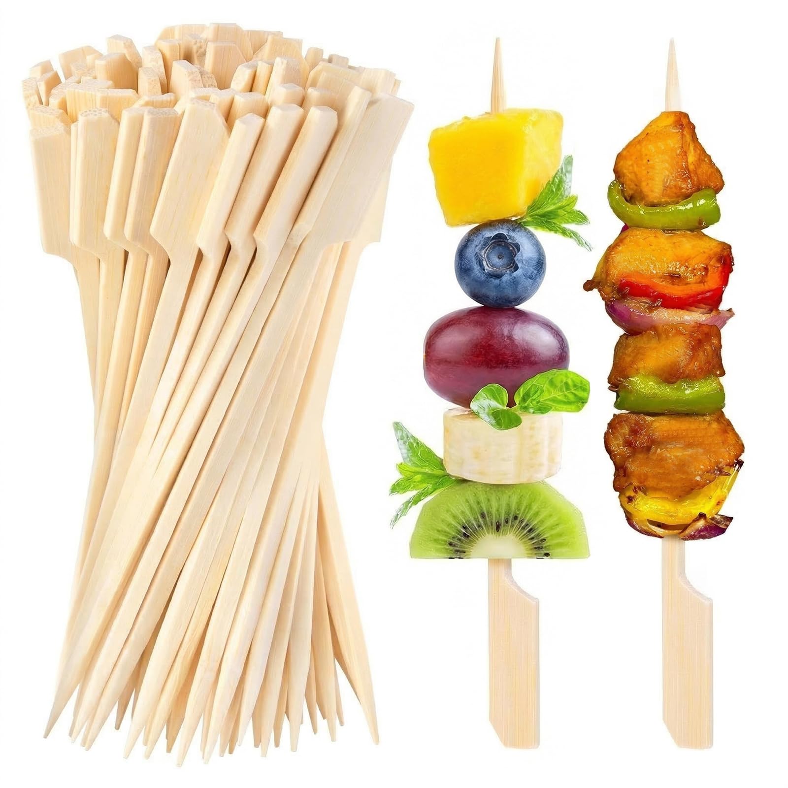 Amazon.com | HAKSEN 400PCS Bamboo Skewers for Appetizers, Cocktail Amazon.com | HAKSEN 400PCS Bamboo Skewers for Appetizers, Cocktail