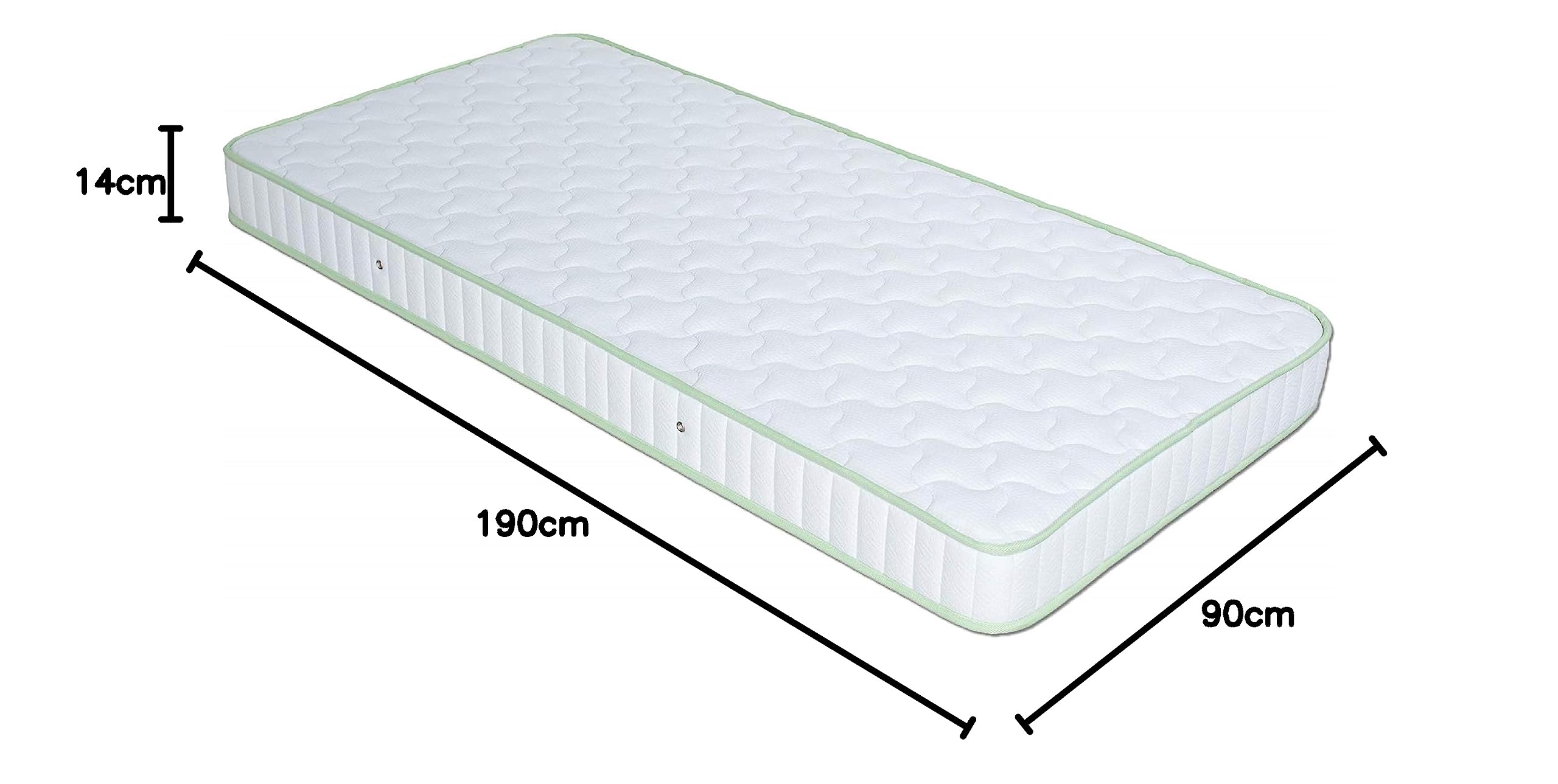 Dormio Ergonomic Sport - Colchón Eliocel adaptable, apto cama Nido, Antiácaros, Antideformaciones. Medida 90x190. Altura 14cm.