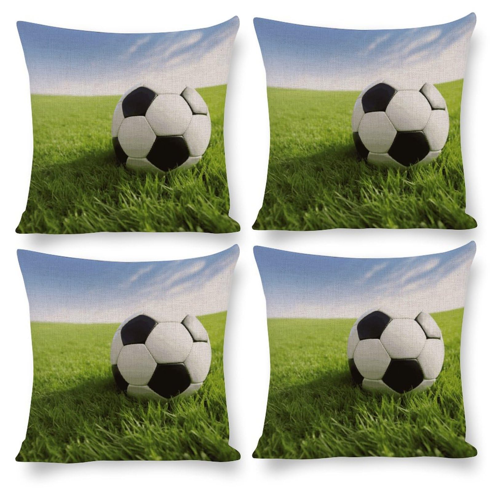 Housse de coussin football pour décorer un salon de passionnés de sport et soirs de match