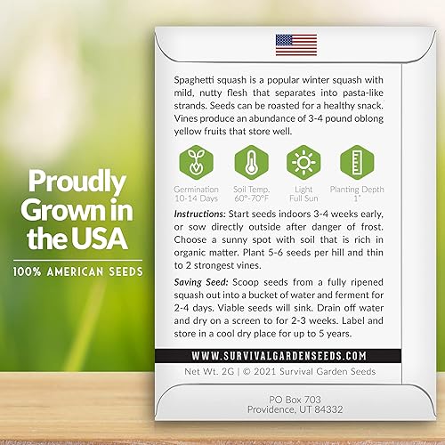 Miniatura 3 de Survival Garden Seeds - Semilla de calabaza de invierno de plátano rosa para plantar - 3 paquetes con instrucciones para cultivar verduras de