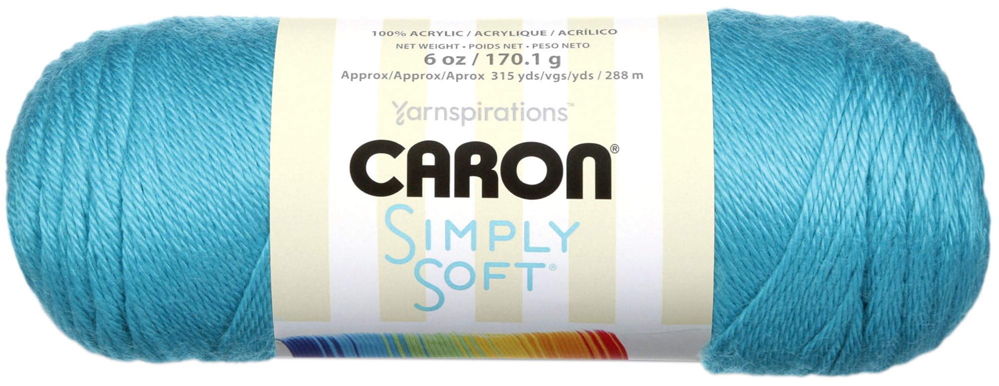 Caron International Simply Soft Brites Yarn - Blue Mint