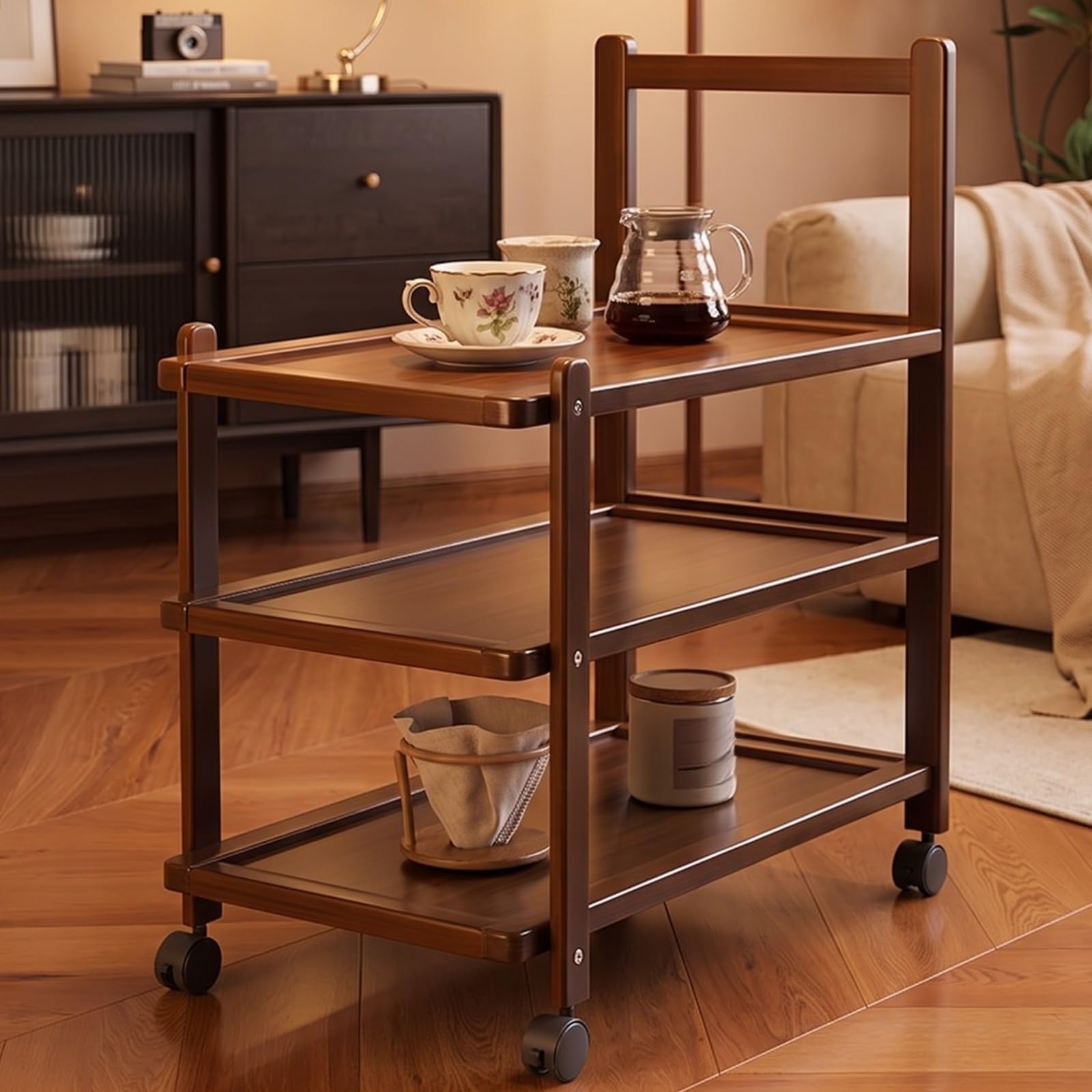 MagiDeal Carrello Salvaspazio con Ruote, 50CM, A Tre Livelli