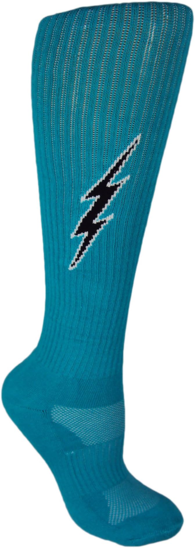 Knee-High Lightning Electric Insane Bolt Deadlift Socks