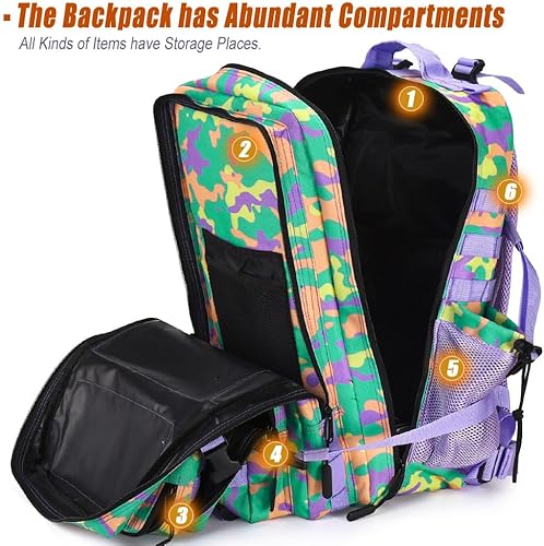 Miniatura 11 de Mochila táctica militar Molle mejorada mochila impermeable militar. Negro