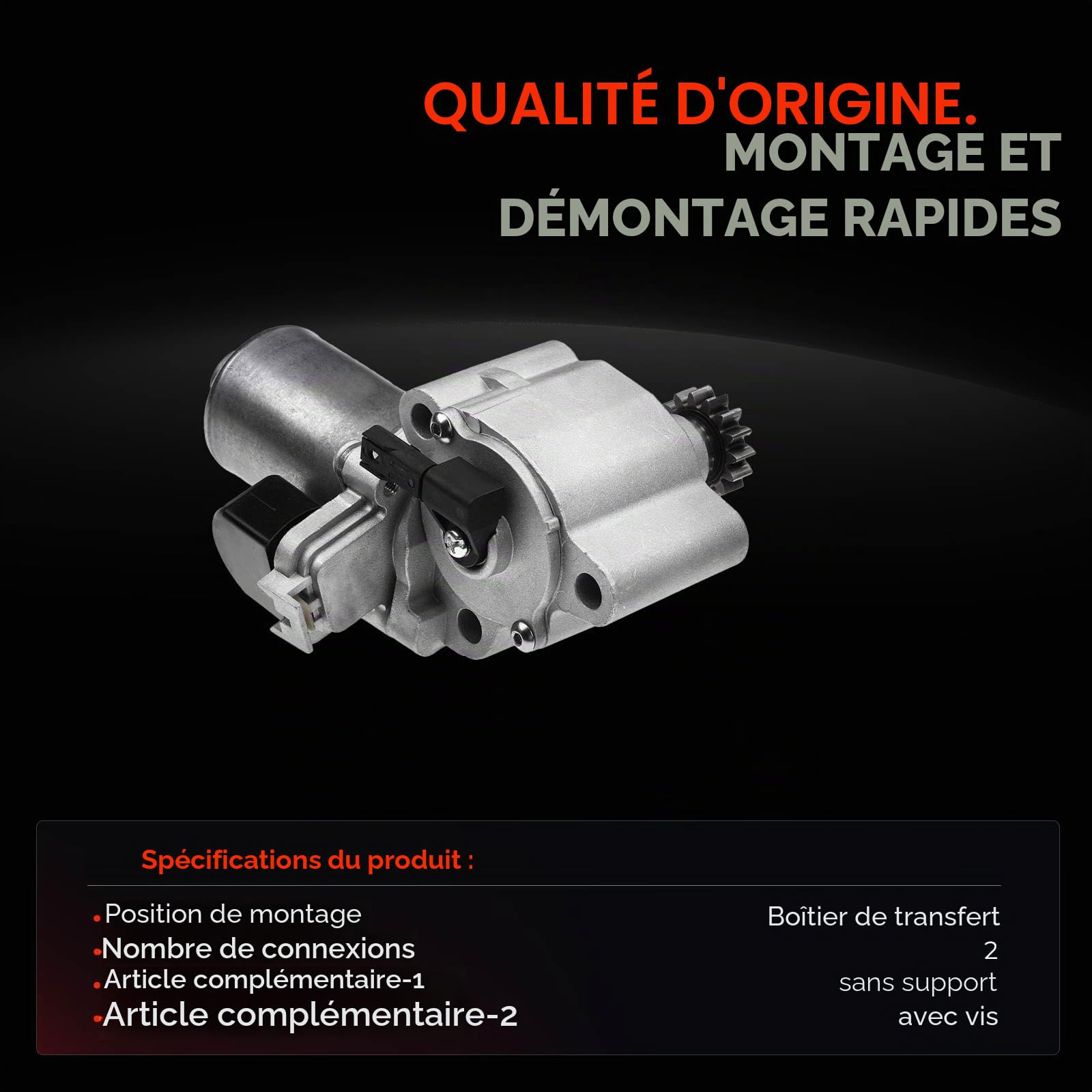 Frankberg moteur de boîte de transfert Compatible avec Série 5 Break E61 Série 3 Break E91 Série 5 E60 Série 3 Coupé E92 Série 3 E90 Remplacer# 27107613153 | Compatible avec: Coupé Série 3 E92, Série 3 Touring E91, Série 3 E90, Série 5 E60, Série 5 Tourin