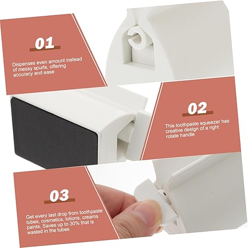 Miniatura 7 de Milisten Kit dispensador de rodillo de pasta de dientes exprimidor automático de plástico fácil de usar baño